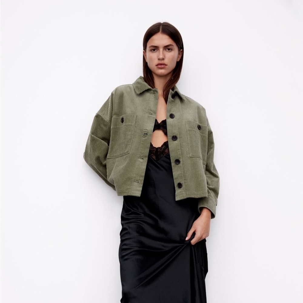 Zara Short Corduroy Overshirt